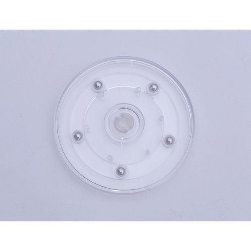 Rebrilliant 4" Clear Plastic Spinner Lazy Susan Turntable Organizer for